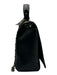 Valentino by Mario Valentino Black Gold Tone Hardware Quilted Flap Bag Black