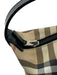 Burberry Beige, Black & Red Coated Canvas Nova Check Leather Handle Zip Top Bag Beige, Black & Red / Mini
