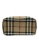 Burberry Beige, Black & Red Coated Canvas Nova Check Leather Handle Zip Top Bag Beige, Black & Red / Mini