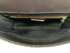 Tory Burch Black & Gold Leather Quilted Logo Magnetic Close Crossbody Bag Black & Gold / Medium