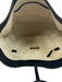 Tory Burch Black & Gold Leather Shoulder Bag Gold Hardware Logo Hobo Bag Black & Gold / Large