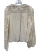 Tuckernuck Size L Cream Cotton Lace Detail Gathered Detail Balloon Sleeve Top Cream / L