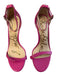 Sam Edelman Shoe Size 6.5 Hot Pink Leather open toe Ankle Buckle High Heel Shoes Hot pink / 6.5