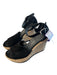 Stuart Weitzman Shoe Size Est 7 Black Suede Ankle Buckle Open Toe Shoes Black / Est 7