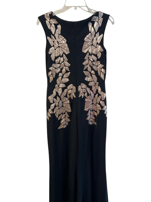 Tadashi Shoji Size 6 Black & Bronze Polyester Sleeveless Round Neck Gown Black & Bronze / 6