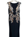 Tadashi Shoji Size 6 Black & Bronze Polyester Sleeveless Round Neck Gown Black & Bronze / 6