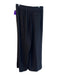 Spanx Size Large Black Polyester Blend Stretch Waist Side Pocket Wide Leg Pants Black / Large