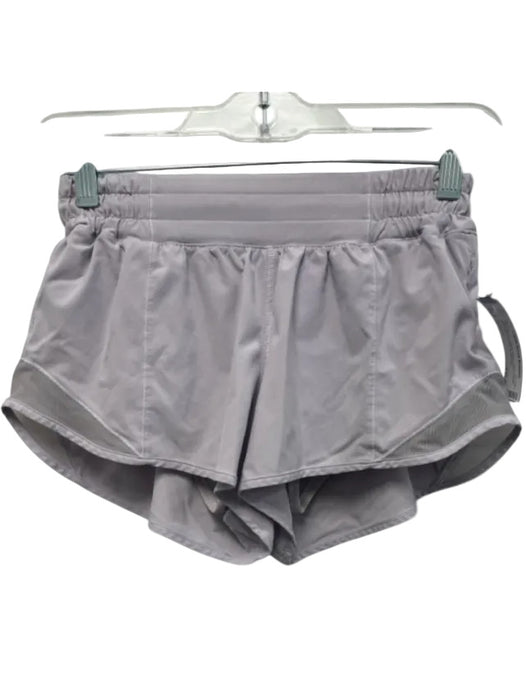 Lululemon Size 4 Lilac Purple Elastic Waist Mesh Detail Mid Rise Athletic Shorts Lilac Purple / 4