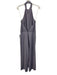 Lulus Size XL Gray Polyester Blend Halter Top Back Zip Open Back Jumpsuit Gray / XL
