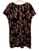 Calvin Klein Size 16 Black, Pink, Gold Polyester embroidered floral Dress Black, Pink, Gold / 16