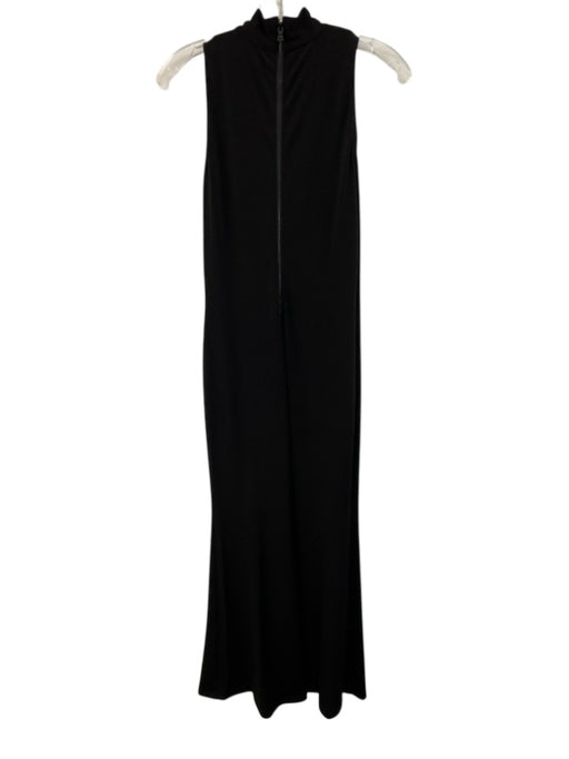 Alice & Olivia Size 10 Black Polyester Mock Neck Sleeveless Back Zip Dress Black / 10