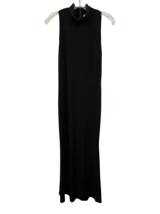 Alice & Olivia Size 10 Black Polyester Mock Neck Sleeveless Back Zip Dress Black / 10