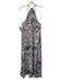 Lulus Size XL Mauve, blue & pink No Fabric Tag Halter Top Keyhole Back Dress Mauve, blue & pink / XL