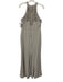 Lulus Size XL Gray Polyester Halter Top Keyhole Back Lace Detail Dress Gray / XL