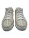 Rene Caovilla Shoe Size 41 White & Iridescent Leather Croc Embossed Sneakers White & Iridescent / 41