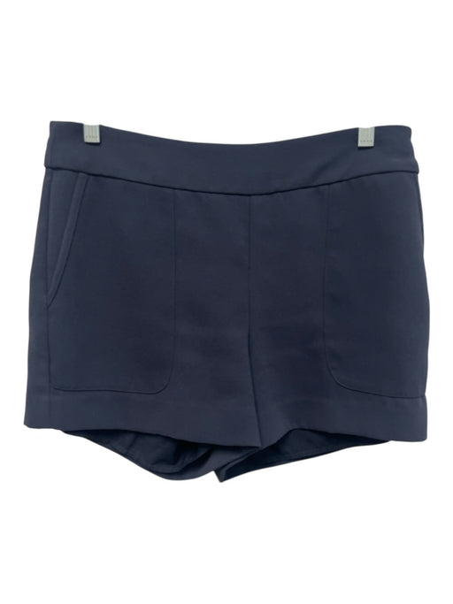 Marie Oliver Size 4 Navy Blue Polyester Mid Rise oversized pocket Shorts Navy Blue / 4
