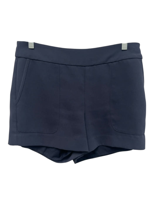 Marie Oliver Size 4 Navy Blue Polyester Mid Rise oversized pocket Shorts Navy Blue / 4