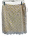 Brooks Brothers Red Fleece Size 6 White & yellow Cotton Side Zip Mid Rise Skirt White & yellow / 6