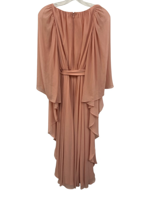 Badgley Mischka Size 2 Blush Pink Missing Fabric Tag Tie Waist Maxi Gown Blush Pink / 2