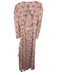 J Crew Collection Size 2 Pink & Multi Silk Long Sleeve Floral Neck button Dress Pink & Multi / 2
