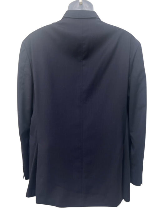 Etro Navy Wool Solid Notch Lapel 3 button Men's Suit Navy / 52