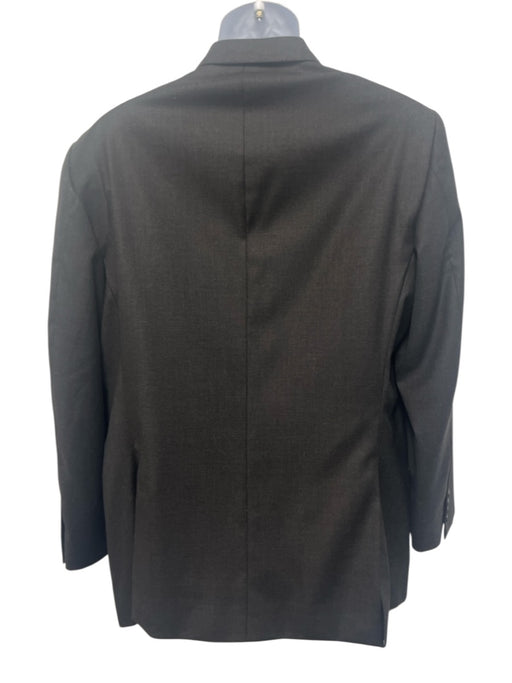 Hacket London Dark Gray Wool Solid Notch Lapel 2 Button Suit Dark Gray / 54