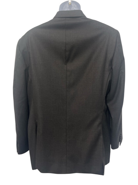 Hacket London Dark Gray Wool Solid Notch Lapel 2 Button Suit Dark Gray / 54