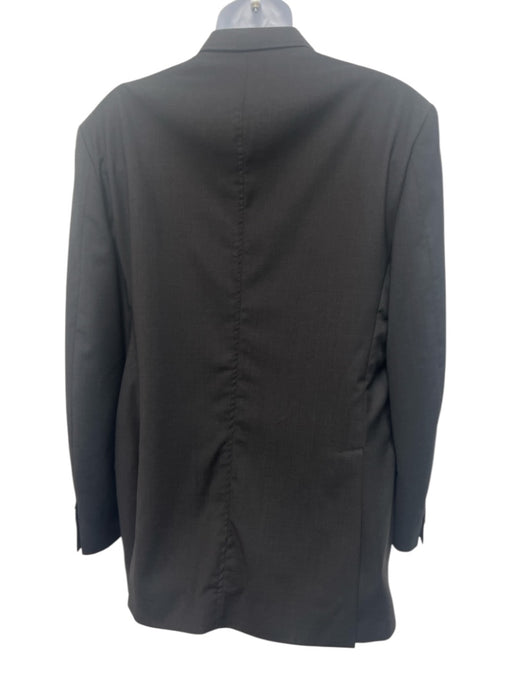 Etro Dark Gray Wool Solid 3 button Men's Suit Dark Gray / 54