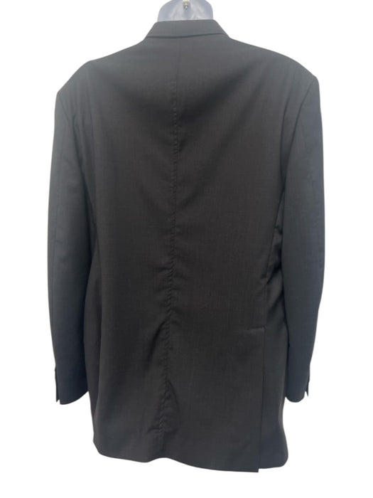 Etro Dark Gray Wool Solid 3 button Men's Suit Dark Gray / 54