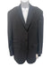 Etro Dark Gray Wool Solid 3 button Men's Suit Dark Gray / 54