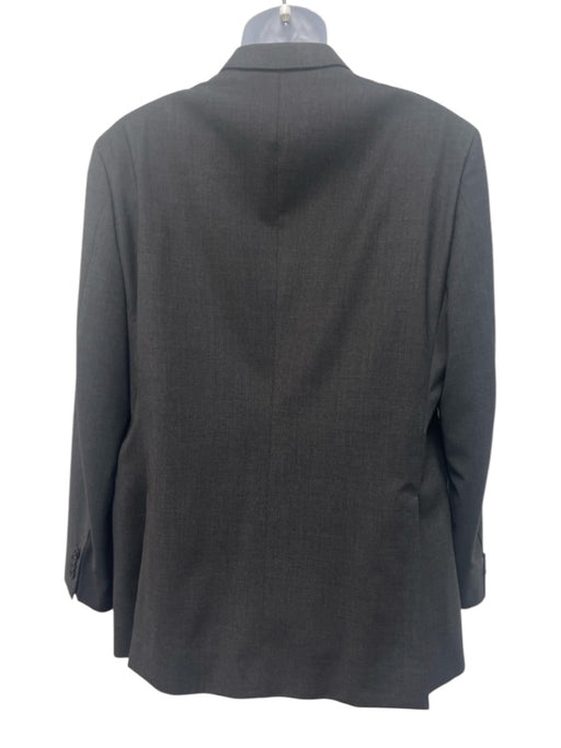 Etro Dark Gray Wool Solid 2 Button Men's Suit Dark Gray / 54