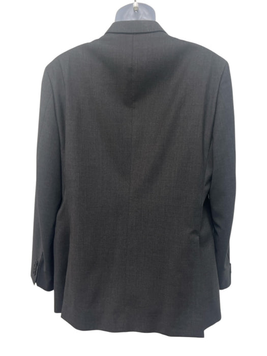 Etro Dark Gray Wool Solid 2 Button Men's Suit Dark Gray / 54