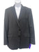 Etro Dark Gray Wool Solid 2 Button Men's Suit Dark Gray / 54