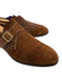 Crockett & Jones Shoe Size 10E Brown Suede Solid Single Buckle Dress Men's Shoes Brown / 10E