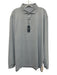 Turtleson NWT Size XL Blue & White Synthetic Striped Polo Long Sleeve Shirt Blue & White / XL