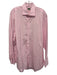 Sid Mashburn Size 17 Pink & White Cotton Striped Button Up Long Sleeve Shirt Pink & White / 17