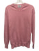 Hackett Size L Pink Wool Solid V Neck Men's Sweater Pink / L