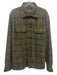 Sid Mashburn Size XL Green & Blue Wool Plaid Flannel Button up Men's Jacket Green & Blue / XL