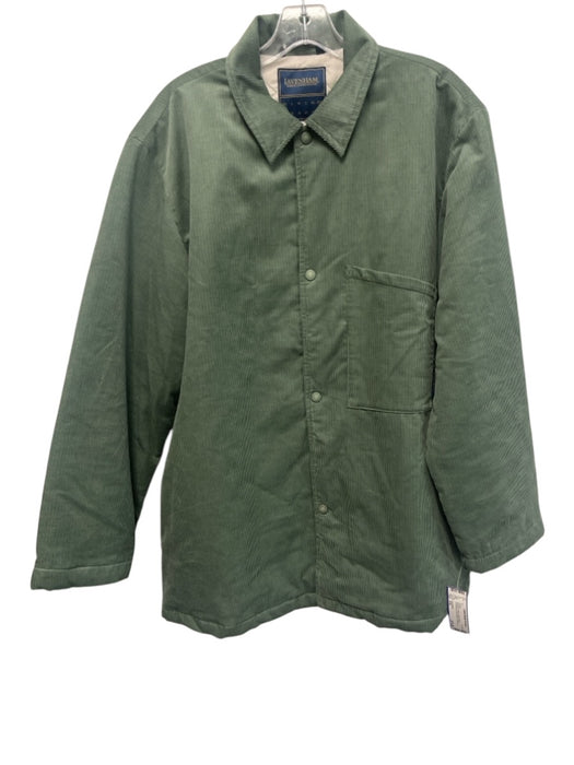 Lavenham Size XXL Seafoam Green Cotton Blend Cordouroy Front Pocket Men's Jacket Seafoam Green / XXL