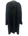 Aquascutum Size 42 Black Cotton Blend Solid Overcoat Men's Jacket Black / 42