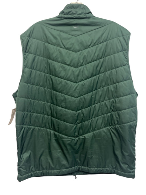 Peter Millar Size XL Green Synthetic Solid Athletic Vest Men's Jacket Green / XL