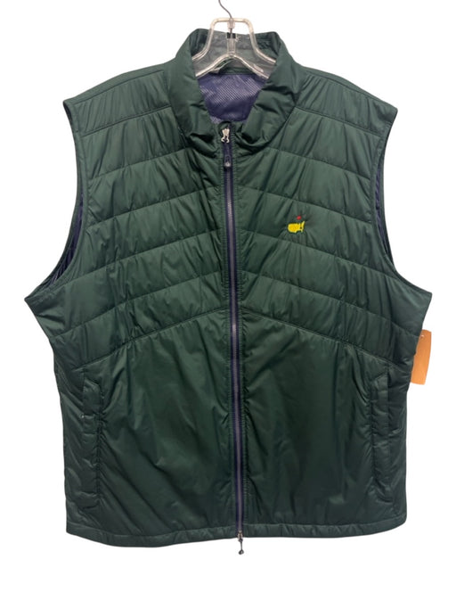 Peter Millar Size XL Green Synthetic Solid Athletic Vest Men's Jacket Green / XL