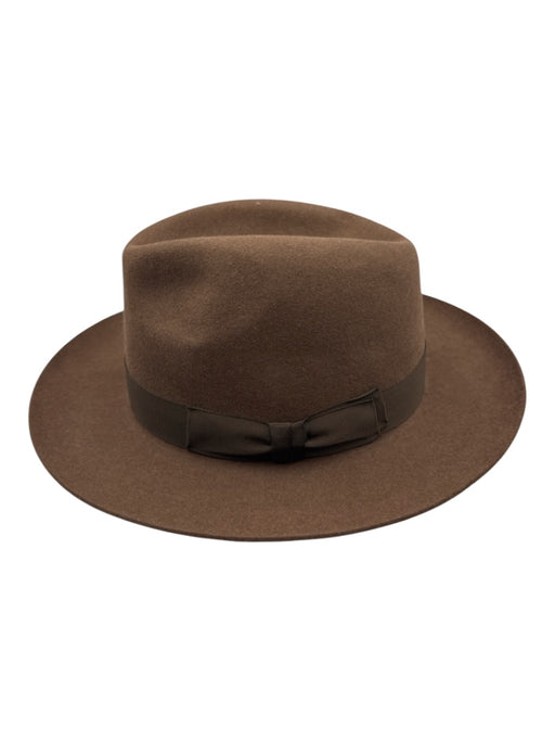 Lock & Co. Brown Fur Felt Solid Fedora Men's Hat Brown