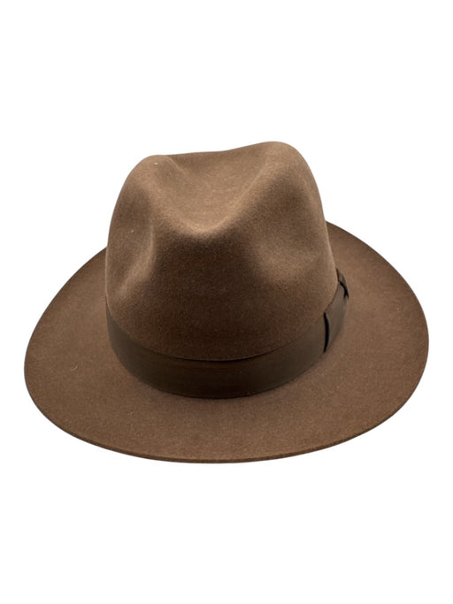 Lock & Co. Brown Fur Felt Solid Fedora Men's Hat Brown