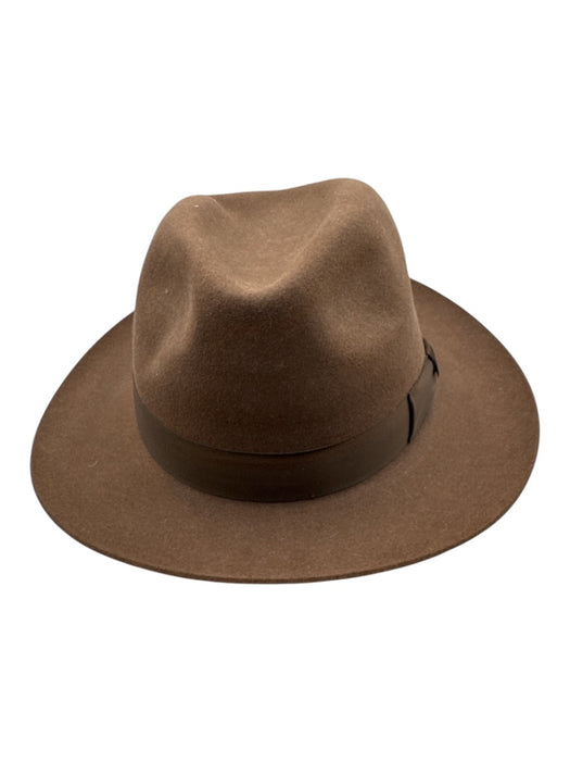 Lock & Co. Brown Fur Felt Solid Fedora Men's Hat Brown