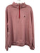 Peter Millar Size XL Red & White Polyester Striped Quarter Zip Long Sleeve Shirt Red & White / XL
