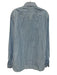 Isaia Size 16 Blue & White Cotton Plaid Button Up Men's Long Sleeve Shirt Blue & White / 16