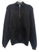 Bruno Manetti Size Est L Gray Wool Solid Knit Quarter Zip Men's Sweater Gray / Est L