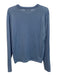 Classic Collection Size L Blue Wool Solid V Neck Men's Sweater Blue / L