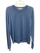 Classic Collection Size L Blue Wool Solid V Neck Men's Sweater Blue / L